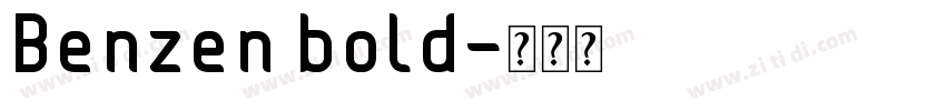 Benzen bold字体转换